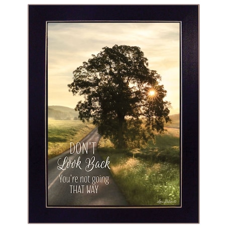 Homeroots Dont Look Back 1 Black Framed Print Wall Art 415389