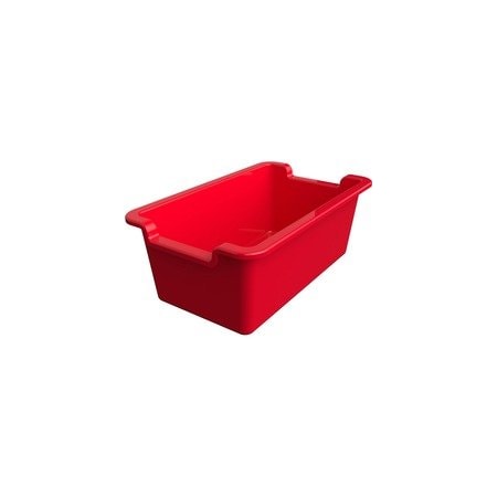 Deflecto Antimicrobial Rectangular Storage Bin - 5.06in Height x 13.24in Width x 8.05in Depth - 39510RED