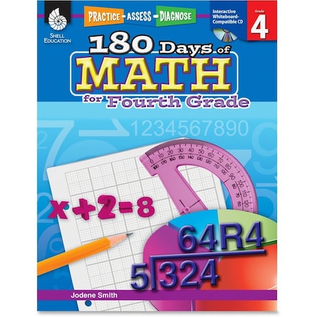 Shell Education 180 Days of Math Book, Grade 4 50807