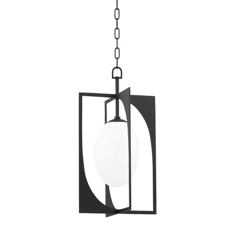 Troy Lighting Enzo 1 Light Lantern 13 In. Black Iron F1213-BI