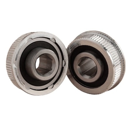 Miller Bearing Conveyor Bearing, Flanged Semi-Precision Med Duty, Carbon Steel, 0.6875 in Bore Dia., Hex Bore PFR-1498-7HDS-G