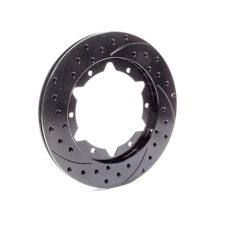 Wilwood 160-7100-BK 6 x 6.62 in. Left Hand SRP Rotor, Black WIL160-7100-BK