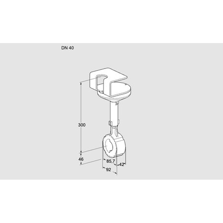 Honeywell Kromschroder VLV, BFLY, BVHR40W01A, DN 40, T PROD FITS BE KS88302700