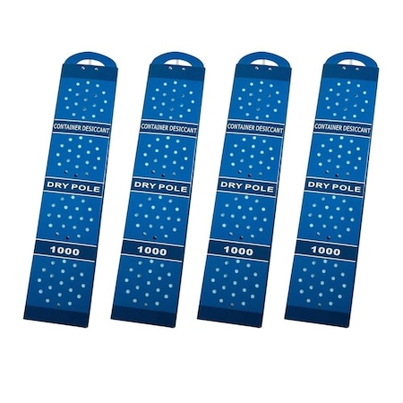Mytee Products Shipping Container Desiccant Strip w/ Hanger - 60 Days Moisture Absorption, 4PK CNT-DRYPOLEx4