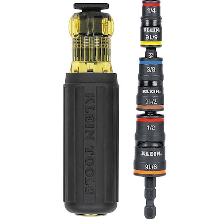 Klein Tools 7-in-1, Impact Flip Socket Set W/Handle 32910