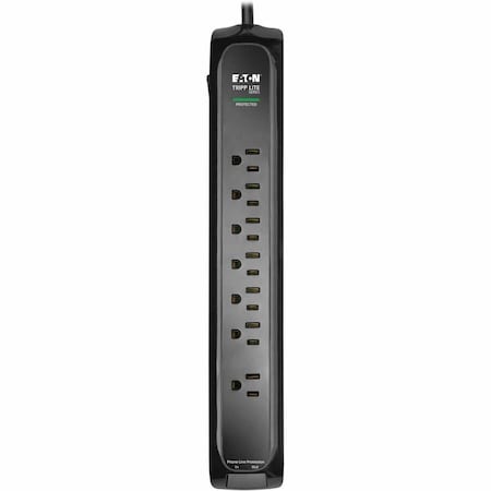 Eaton TRIPP LITE SERIES 7-OUTLET SURGE PROTECTOR 5-15R OUTLETS 900 JOULES TEL/MODEM PR TLP710BTEL