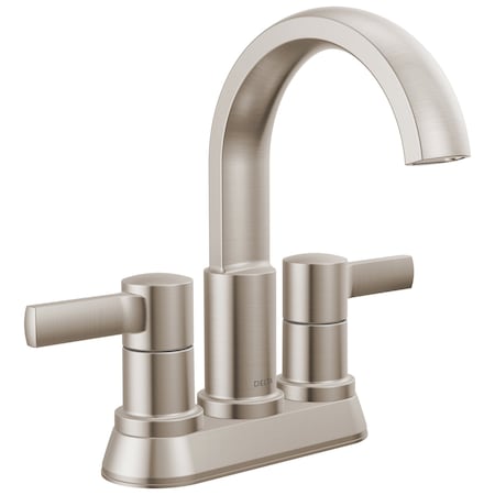 Delta Albion Two Handle Centerset Bathroom Faucet Spotshield Brushed Nickel 25855LF-SP