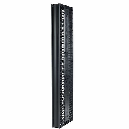 Apc Valueline, Vertical Cable Manager for 2 & 4 Post Racks, 84"H X 6"W, Double-Sided with Doors AR8725