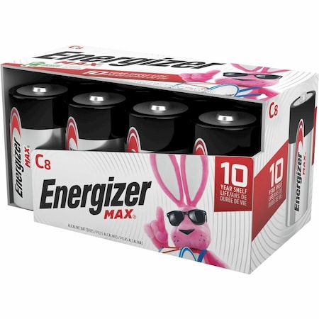 Energizer Max E93fp-8 C Alkaline Batteries, 8PK E93FP-8