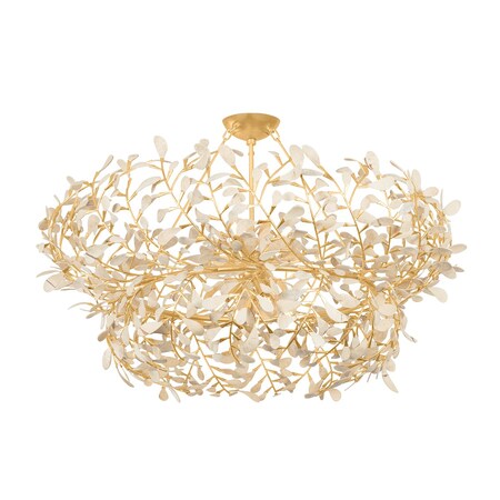 Hudson Valley Lighting Maybrook 8 Light Chandelier in Vintage Gold Leaf 4459-VGL
