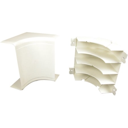 Wiremold Radiused Internal Elbow Fitting, Ivry, PVC 5417FO