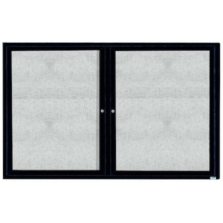 Aarco Outdoor Enclosed Bulletin Board w/ Al Frame, Bronze Anodized Al, 48''Hx72''W ODCC4872RBA