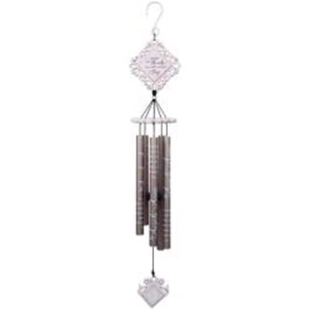 Tool Time 35 in. In Angels Arms Vintage White Chime TO2559047