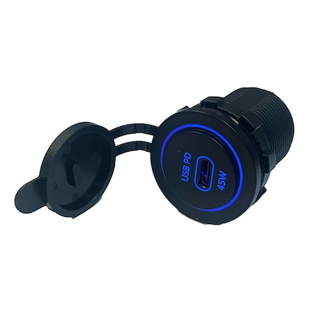 Switch Components PD USB-C Single Port: 45W PD USB-C A7B-USB1C-1-B