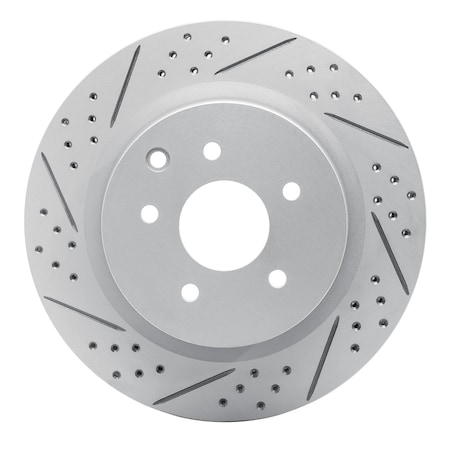 Dynamic Friction Co DFC Geoperformance Rotor - Drilled and Slotted 830-68009L
