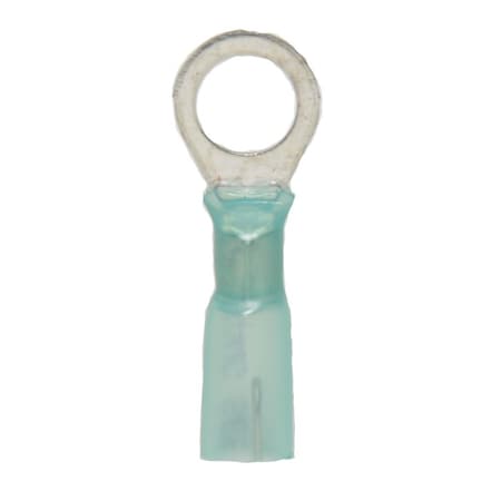 Hillsdale Terminal Ring Terminal, 5/16 in Stud Size, 14 AWG, 600 V, Crimp Termination with Heat Shrink, 250 PK 40102