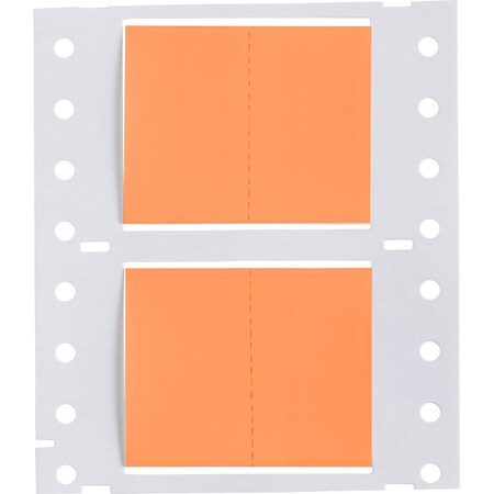 Brady PermaSleeve HX Heat Shrink Double Sided Wire Marking Sleeves, 1 in. x 1 in. W, Orange, Roll of 5000 2HX-1000-2-OR-J-2