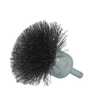 Zoro Select End Brush, 3"Dia., Carbon Steel Bristle 66254443225