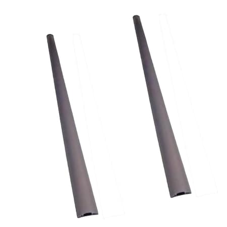 Switch On Cable Protector, 0.30 in H, 59 in L, 1.09 in W, 1 Channel, Aluminum SW3037249