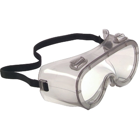 Safety Works Chemical and Impact Gray Tint Frame Safety Goggles with Anti-Fog Clear Lenses 10031205