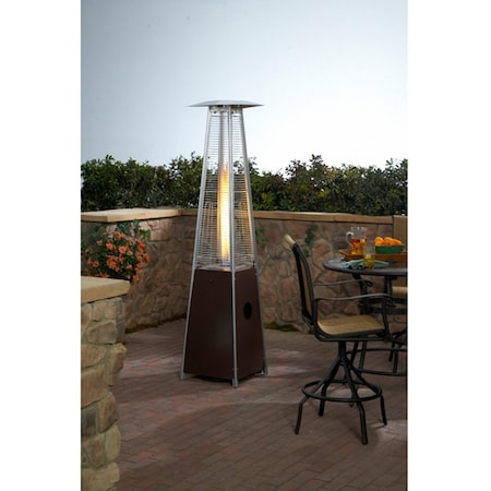 Hiland Quartz Glass Tube Patio Heater, 40000 BTU, Propane, Bronze HLDS01-GTHG