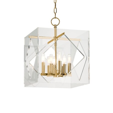 Hudson Valley Lighting Travis 8 Light Lantern 16 In. Aged Brass 5916-AGB