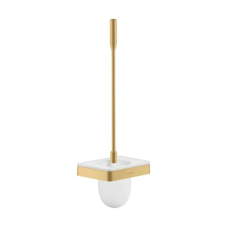 Axor Universal SoftSquare Toilet Brush with Holder Wall-Mounted in Brushed Gold Optic 42835250