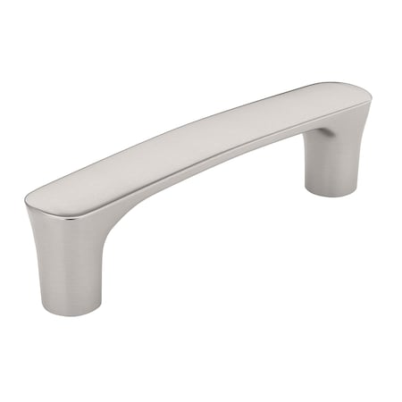 Richelieu 3 3/4-inch (96 mm) Center to Center Brushed Nickel Contemporary Cabinet Pull BP734596195