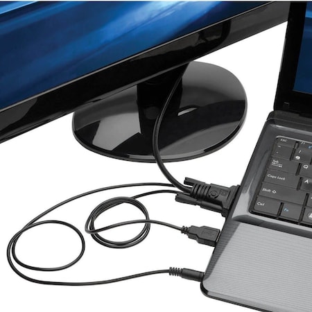 Tripp Lite VGA TO HDMI ADAPTER CONVERTER CABLE W AUDIO & USB POWER 1080P 6FT P116-006-HDMI-A