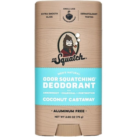 Dr. Squatch Coconut Castaway Deodorant 2.65 oz 1 pk RTLDEOCNO-02C24