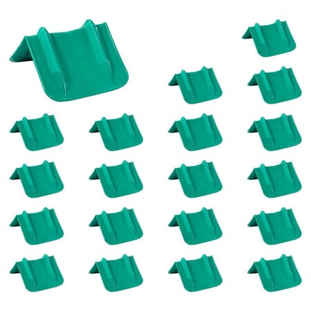 Mytee Products 8inx8inx10in Green Flatbed Corner Protector for Flatbed Trailer Cargo Load, 20PK PCPVB12Gx20