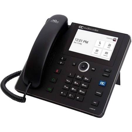 Audiocodes TEAMS C455HD IP-PHONE POE GBE BLACK WITH AN EXTERNAL POWER SUPPLY BLACK TEAMS-C455HDPS