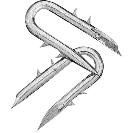 Zoro Select Staples, 9 ga, 1-1/2 in Leg L, Steel, 395 PK 116506112
