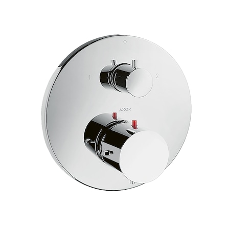 Axor Starck Thermostatic Trim with Volume Control and Diverter in Chrome 10720001