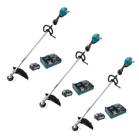 Makita Xgt Bl 17" String Trimmer Kit, 40V GRU03M1-3