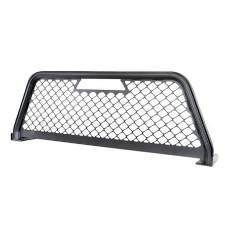 Putco Headache Rack, Mesh; Powder Coated; Black; Aluminum; Can Be Used With Inside Rail Tonneau Cover; 89051