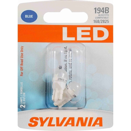 Sylvania Bulbs, 0.7 W, LED, 12.8 V 194BSL.BP2