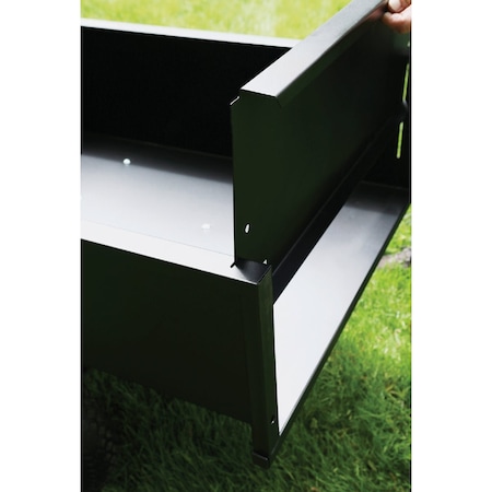 Milwaukee Hand Trucks Milwaukee 10 Cu. ' 750 Lb. Steel Tow-Behind Garden Cart LDT1002BM