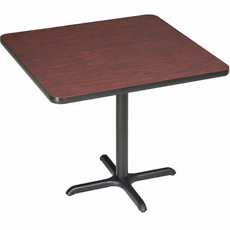 Global Industrial Interion 36" Square Bar Height Restaurant Table, Mahogany 695808MH