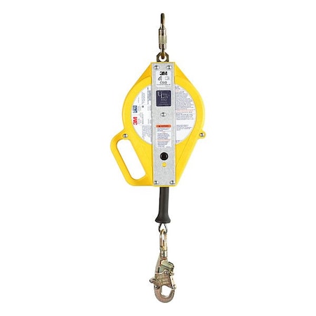 3M Dbi-Sala Ultra-Lok(TM) Self Retracting Lifeline, 50 ft. Length, Swivel Snap Hook, Stainless Steel, 1 Leg(s) 3503888