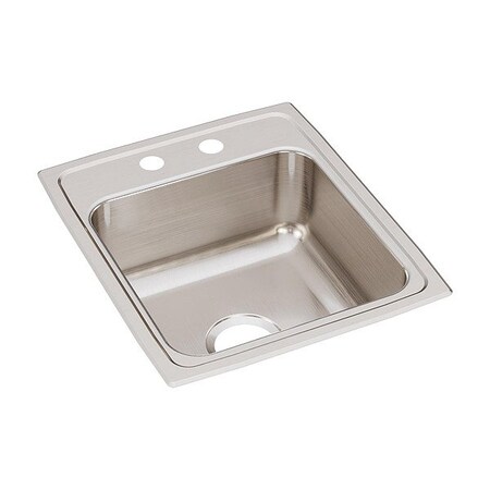 Just Manufacturing Bowl Drop-In Sink, 20"x17"x7.625", Gray SL2017A1-J