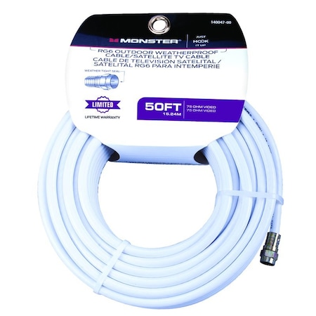 Monster Cable Just Hook It Up 50 ft. Video Coaxial Cable 140047-00