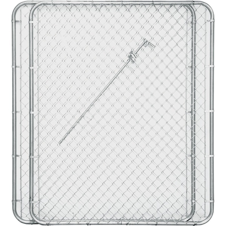 Midwest Air Tech Double Drive 114'' W.x72'' H. Chain Link Gate 328404A