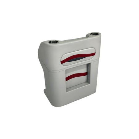 Horizon Mfg Elite Series Steering Console, Helm Gray/Red/Charcoal 3223-ABEC