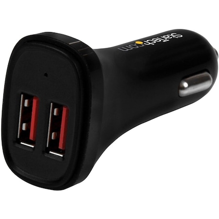 Startech.Com Dual Port USB Car Charger - 24W / 4.8A USB2PCARBKS