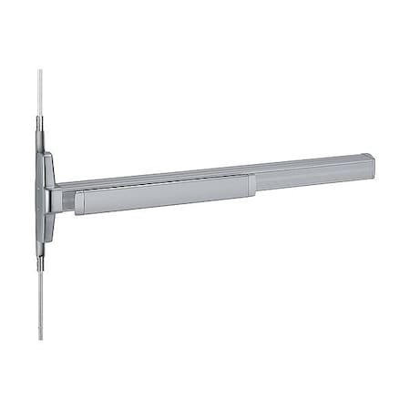 Von Duprin Grade 1 Concealed Vertical Rod Exit Device, Narrow Stile Pushpad, Exit Only, Less Trim, 36-in, Less QEL3347AEO 3 US28