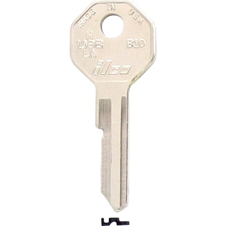 Ilco GM Nickel Plated Automotive Key B10 / H1098LA, 10PK IAL2931900B