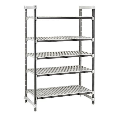 Cambro Shelving Unit, 30 in L, Speckled Gray EXU183064V5480