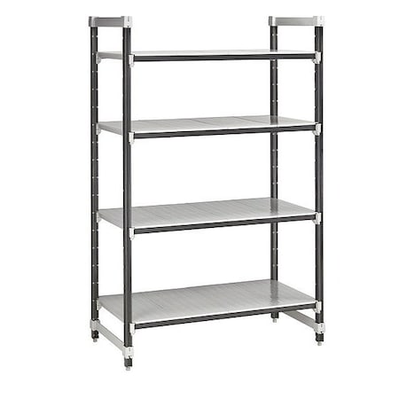 Cambro Shelving Unit, 30 in L, Speckled Gray EXU183084S4480