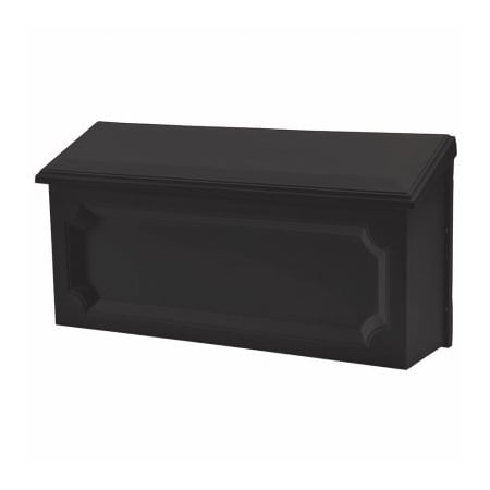Solar Group BLK Horiz Poly Mailbox WMH00BAM